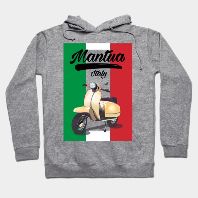 Mantua Italy Travel poster Hoodie by nickemporium1